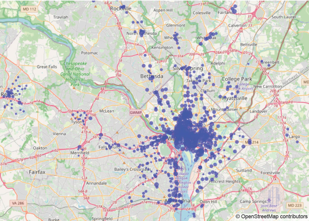 Station Locations in 2021